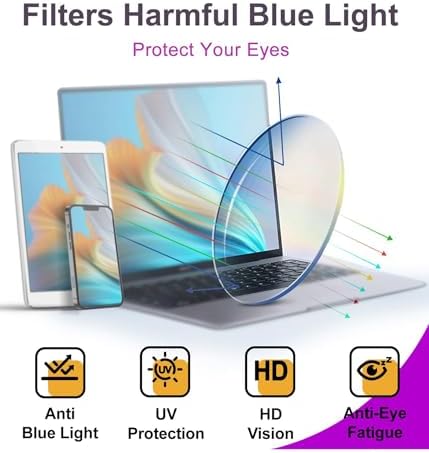 Round Frame Glasses For Women Men Small Circle Clear Lens Glasses Blue Light Non-prescription Eyeglasses