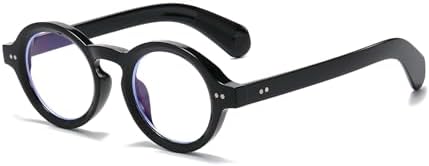 Round Frame Glasses for Women Men Small Circle Clear Lens Glasses Blue Light Non-prescription Eyeglasses