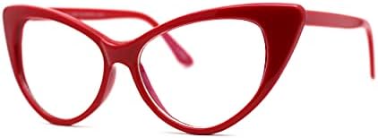 SA106 Classic Gothic True Cat Eye Frame Blue Light Filtering Computer Glasses