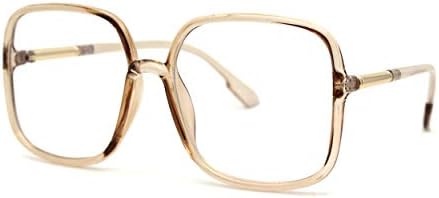 SA106 Womens 90s Oversize Rectangular Butterfly Clear Lens Eyeglasses