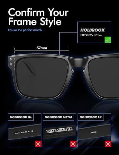 SAUCER Premium Replacement Lenses For Oakley Holbrook OO9102 Sunglasses