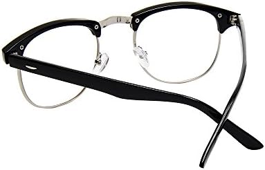 Shiratori New Vintage Fashion Half Frame Semi-Rimless Clear Lens Glasses