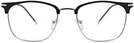 Shiratori Vintage Retro Half Frame Horn Rimmed Optics 43mm Clear Lens Glasses