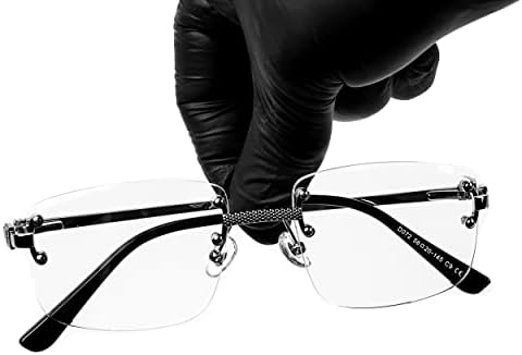 Silver Metal Wire Frame Vintage Square Minimalist Retro 90's Trendy Rimless Rectangle Clear Lens Men's Fashion Hip Hop Framless Glasses For Men And Women