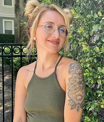 Small Round Metal Frame Glasses For Women Men Circle Clear Lens Non Prescription Eyeglasses