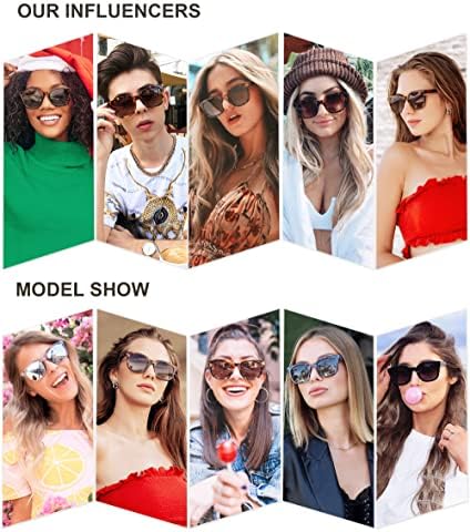 SOJOS Classic Square Polarized Sunglasses Womens Mens Retro Trendy UV400 Sunnies SJ2050