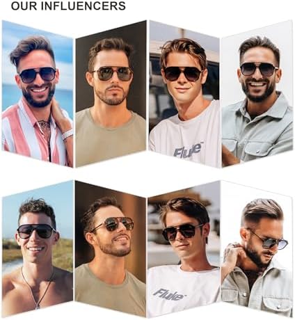 SOJOS Retro Polarized Aviator Sunglasses Womens Mens Classic 70s Vintage Trendy Square Aviators SJ2174