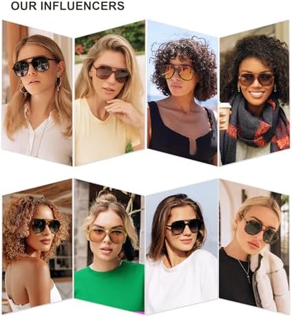 SOJOS Retro Polarized Aviator Sunglasses Womens Mens Classic 70s Vintage Trendy Square Aviators SJ2174