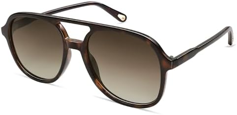 SOJOS Retro Polarized Aviator Sunglasses Womens Mens Classic 70s Vintage Trendy Square Aviators SJ2174