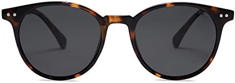 SOJOS Small Round Classic Polarized Sunglasses For Women Men Vintage Style UV400 Lens MAY SJ2113