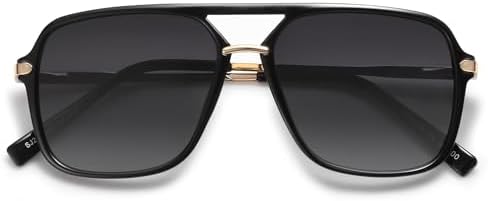 SOJOS Sunglasses For Women & Men Square Retro Polarized Lens Trendy Aviator 90s Shades