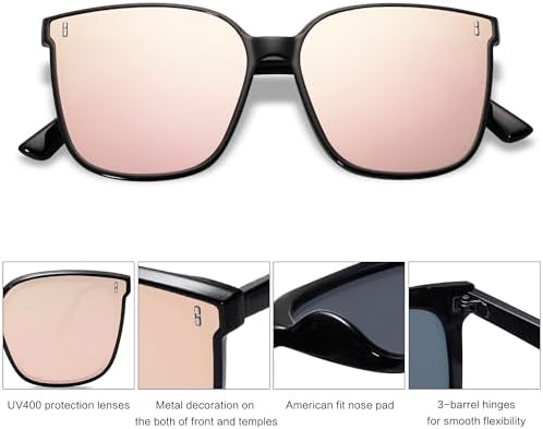 SOJOS Sunglasses For Women Men Vintage Style Shades SJ2157