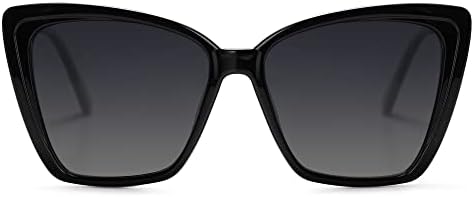 SOJOS Trendy Polarized Sunglasses For Women Retro Womens Oversized Square Cat Eye Sun Glasses UV Protection SJ2206