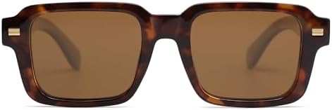 SOJOS Trendy Square Polarized Sunglasses For Women Men Retro Vintage Womens Mens Rectangle Shades SJ2345