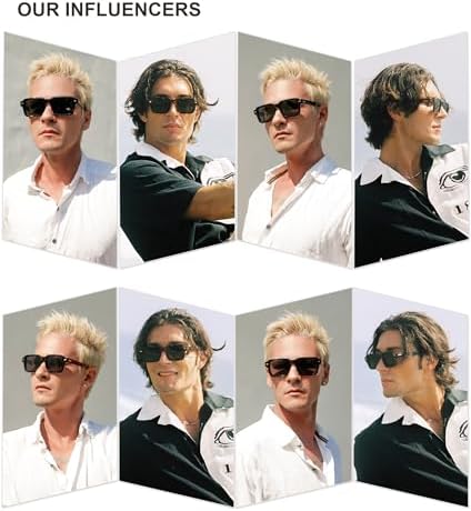 SOJOS Trendy Square Polarized Sunglasses For Women Men Retro Vintage Womens Mens Rectangle Shades SJ2345