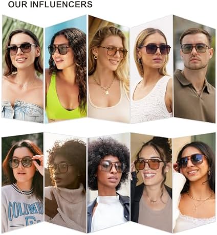 SOJOS Trendy Vintage Aviator Square Sunglasses For Womens Mens Retro 70s UV400 Women Sun Glasses SJ2327