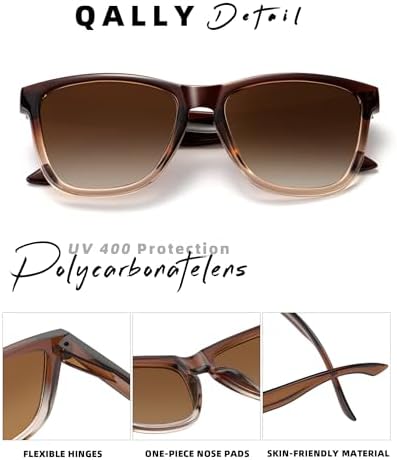 Sunglasses-women Polarized Sunglasses-womens: Trendy Sun Glasses Polarized UV400 Protection Fashion Sunglasses