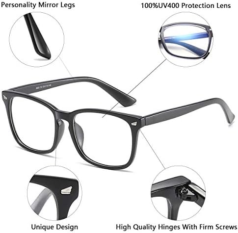 Unisex Stylish Square Non-Prescription Eyeglasses Clear Lens Glasses