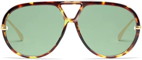 VANLINKER Oversized Trendy Polarized Aviator Sunglasses for Women Men Retro Round Sunglasses Vintage Shield Shades VL9798