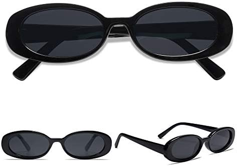 VANLINKER Polarized Retro Oval Sunglasses For Women And Men Small 90s Style VL9580