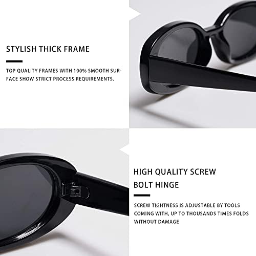 VANLINKER Polarized Retro Oval Sunglasses For Women And Men Small 90s Style VL9580