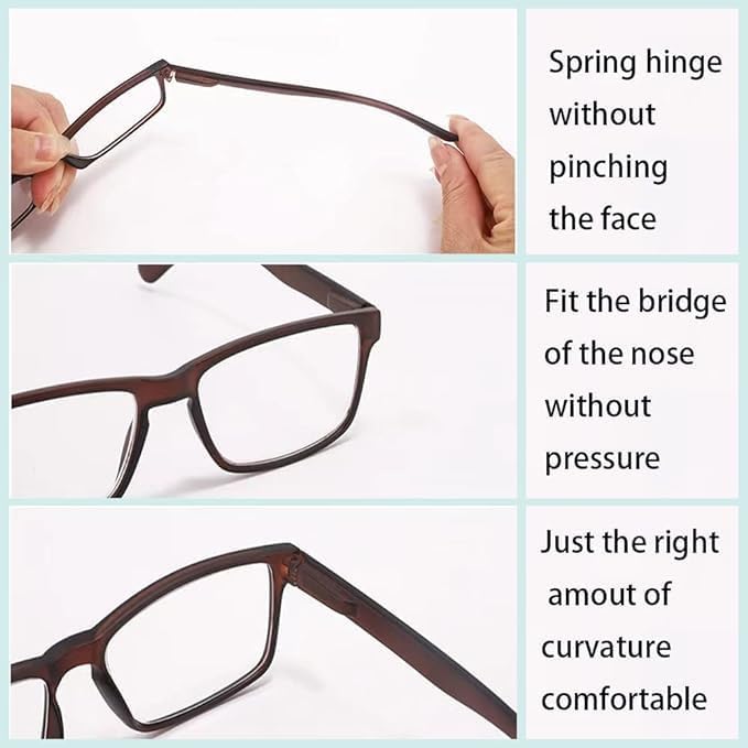 VejiA Nearsighted Glasses For Distance Myopia Glasses For Women And Men Lightweight For Driving With Spring Hinge