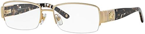 Versace VE 1175B Eyeglasses w/Gold Frame and Non- 53 mm Diameter Lenses