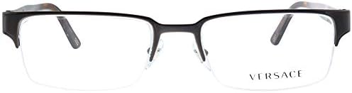 Versace VE 1184 1269 Brushed Brown Metal Rectangle Eyeglasses 53mm