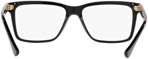 Versace VE 3328 GB1 Black Plastic Rectangle Eyeglasses 56mm