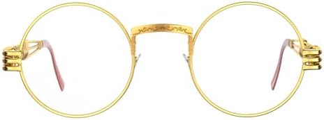 Vintage Round Steampunk Glasses For Mens And Womens Circle Hippie Style Eyeglasses