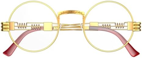 Vintage Round Steampunk Glasses For Mens And Womens Circle Hippie Style Eyeglasses