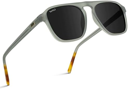 WearMe Pro Polarized Modern Aviator One-Bridge Square Mens Sunglasses