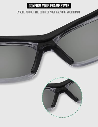 Well-aimed Replacement Nose Pads Compatible With OnGuard OG225S 57mm Eyewear Glasses Comfortable Soft Rubber Nose Piece Easy To Install - Black