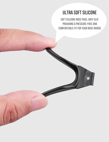 Well-aimed Replacement Nose Pads Compatible With OnGuard OG225S 57mm Eyewear Glasses Comfortable Soft Rubber Nose Piece Easy To Install - Black