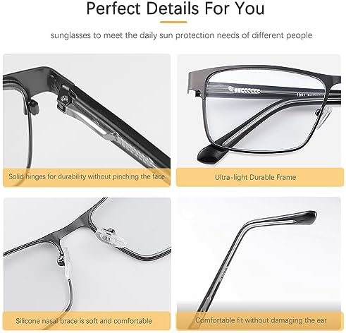 YIMI Photochromic Short Sighted Nearsighted Distance Glasses For Men Women Transition Blue Light Blocking Myopia Eyeglasses