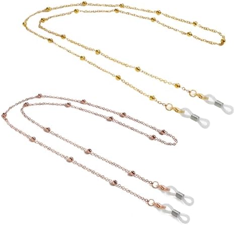 ZOORON Eyeglass Chains for Women Premium Beaded Eyeglass Necklace Chain Cord Eye Glasses String Holder