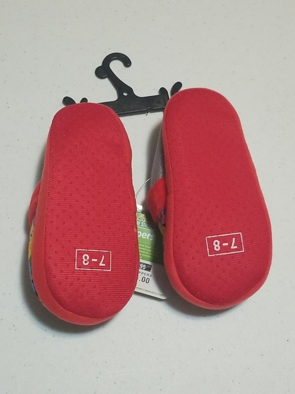 123 Sesame Street Toddler Slippers Size 7-8 Multiple Characters Brand New W/ Tag