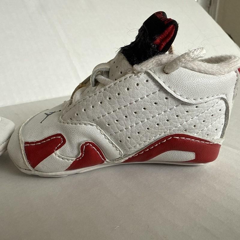 1998 Vintage Baby Jordan XIV White Black Varsity Red Sz 2C Baby Shoes