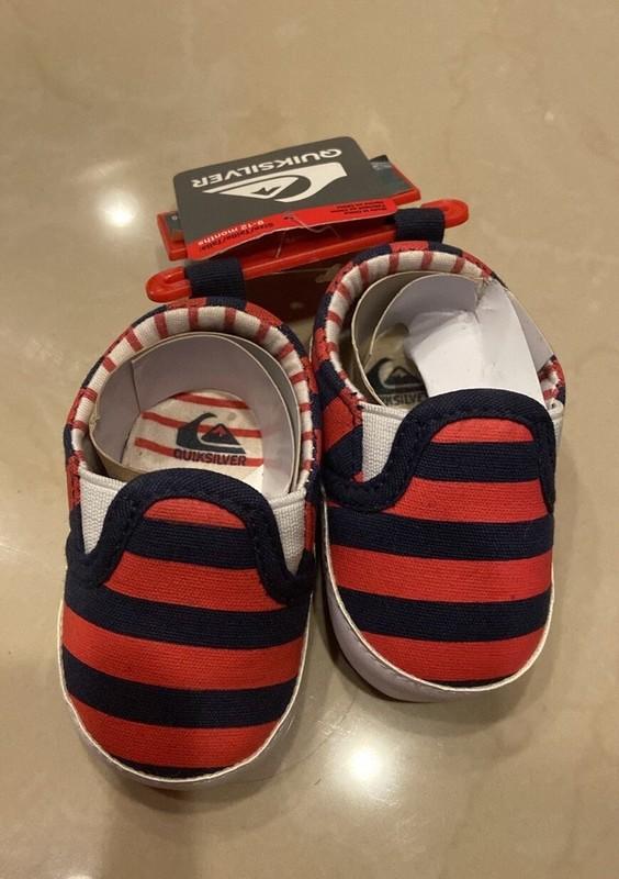 2 Pairs New Quicksilver Baby Crib Shoes Sneakers