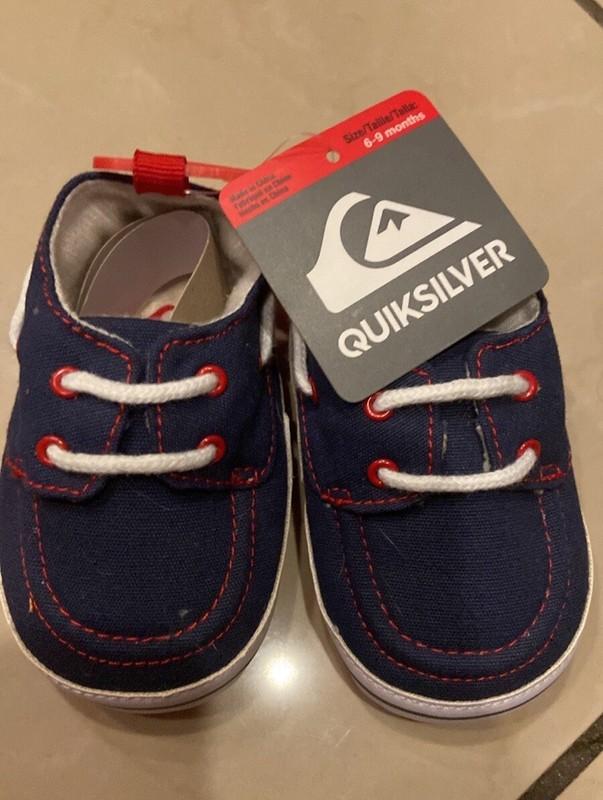 2 Pairs New Quicksilver Baby Crib Shoes Sneakers