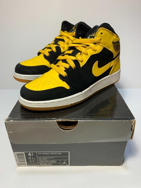 2007 NIKE AIR JORDAN 1 I NEW LOVE SIZE 4.5Y BMP MOMENTS TOE OG CHICAGO OFF BAN 4