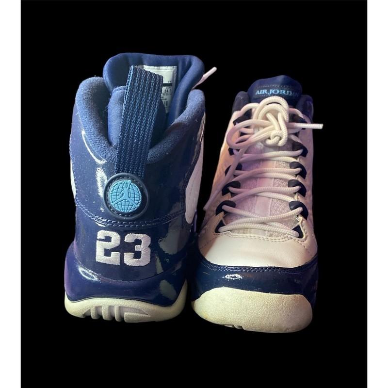 2019 Air Jordan 9 Retro GS UNC Pearl Blue White 6.5Y With Box