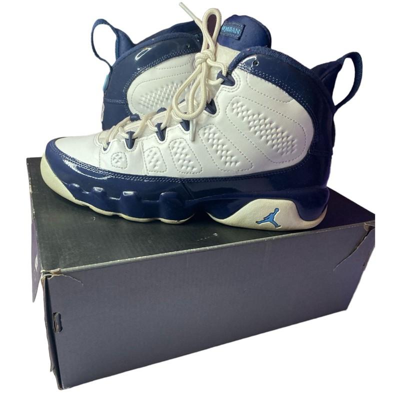 2019 Air Jordan 9 Retro GS UNC Pearl Blue White 6.5Y with box
