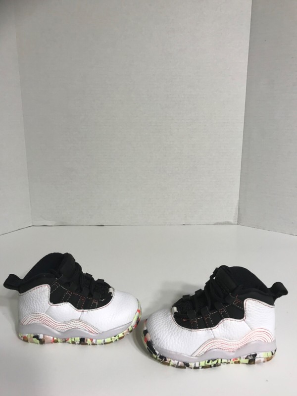 2019' Nike Air Jordan X Retro "Ember Glow" Edition Infant Toddler No Box Scratch