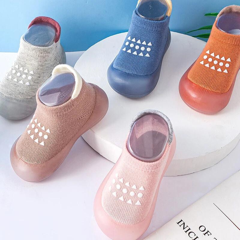 2025 Autumn Baby Toddler First Walking Sock Shoes Girls Boys Soft Sole Non Slip