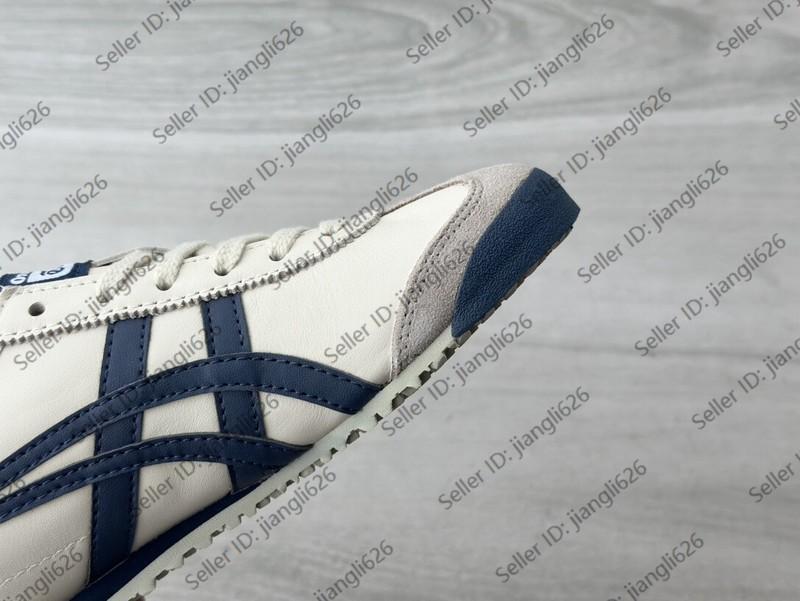 2025 Onitsuka Tiger Mexico 66 Classic Unisex Shoes Birch/Navy Blue Retro Sneaker