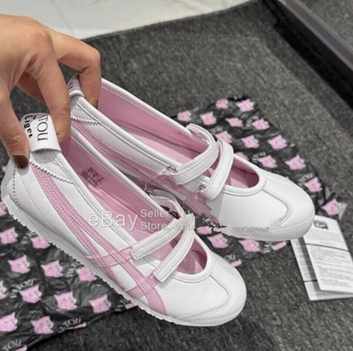 2025 Patou X Mexico 66 Ballerina Onitsuka Tiger Shoes 1183C379-101 White/pink
