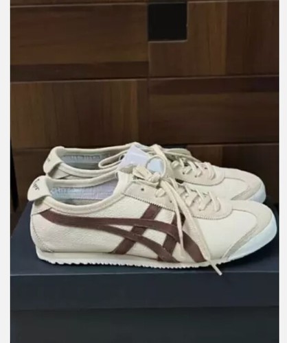 2025Onitsuka Tiger Mexico 66 Birch/Brown Unisex Excellent Traction Sneakers New