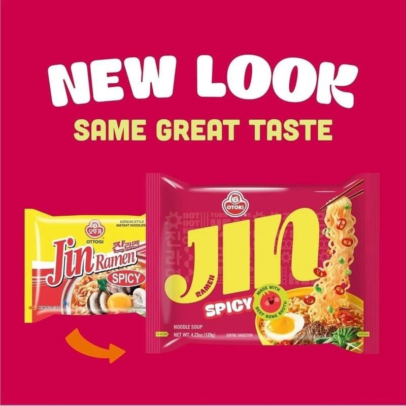 26 Pack - OTTOGI Jin Ramen Spicy Flavor 4.23 Oz