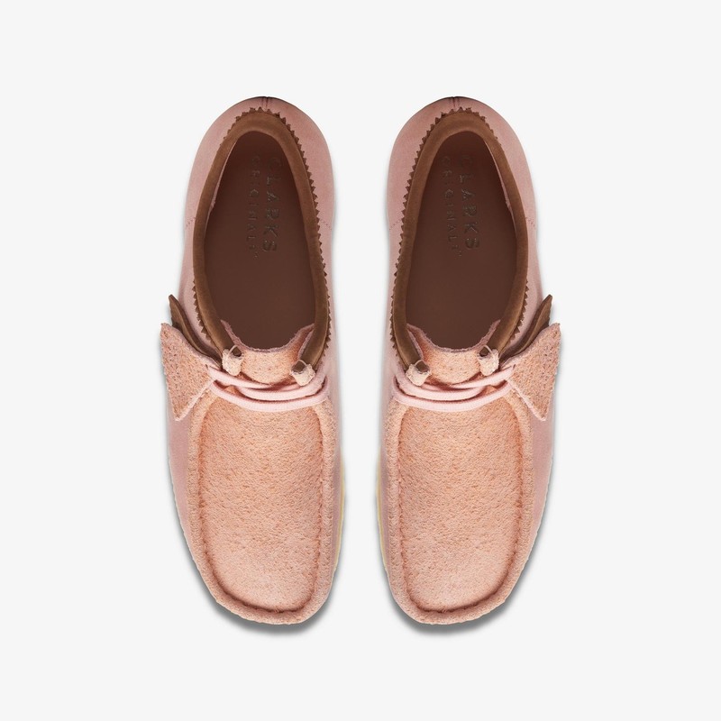 [26171990] Mens CLARKS WALLABEE - PINK COMBI SDE